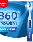 Colgate 360 Floss Tip Sonic Powered Battery Toothbrush, 2 Pack with Floss Tip Refill Heads