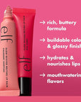 e.l.f. Glow Reviver Melting Lip Balm, Hydrating Tinted Lip Balm For A Glossy Finish & Soft, Supple Lips, Vegan & Cruelty-Free, Java Chip