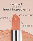 nude envie - Lipstick - Creamy & Long-Lasting Finish - Velvety Texture & Easy Application - Luxury Hydration - With Shea Butter, Vitamin E & Jojoba Oil - Vegan, Paraben-Free & Cruelty-Free - Rush