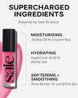 Saie Glossybounce - Hydrating Lip Gloss and Tinted Lip Oil Hybrid with Hyaluronic Acid & Jojoba Oil for Non-Sticky, Ultra-Shiny, Plump & Soft Lips - Everyday Makeup Essential - Bounce (.17 oz)