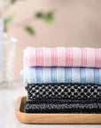 Exfoliating Shower Towel, Back and Body Exfoliator Towel, Scrub Cloth, Bath Towel, Portable Bath Towel, Travel and Quick Drying, for Women and Men (4pcs)