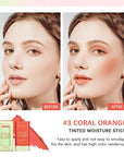MEICOLY Multi Use Makeup Blush Stick,On-the-Go 2-in-1 Lip