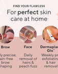 Finishing Touch Flawless Stray Hair Remover, Precise Micro-Blade Hair Removal Tool, Designed to Painlessly Cut Stray Hairs from Chin and Lips to Fingers and Toes, for All Skin Types