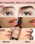 Kitsch Hydrating Dermaplane Oil, Face Shaving Oil for Women - use with Dermaplaning Tool, Razor, Shaver or Microblades for Face for Close Shave, with jojoba, vitamin E, grapeseed & argan oil - 2oz