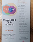 GLEOW New 2024 Pure Hyaluronic Acid Serum for Face - Hydrating Serum for Women - Hyaluronic Acid Pure Face Serum for Women - Face Serum for Dry Skin with Dark Spots 2oz