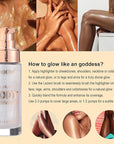 Body Shimmer Oil, Waterproof Long Lasting Moisturizing Bronze Platinum #05) 1oz