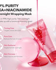 APRILSKIN TXA Niacinamide 99 Overnight Wrapping Mask | 99% High-Purity TXA+Niacinamide for Uneven Skin Tone | Overnight Skin Booster for Toning Care, Firming & Pore Care | 80ml, 2.70 fl.oz.
