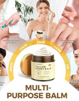 Beef Tallow and Honey Balm for Skin, Natural Face + Body Moisturizer with Organic Grass-Fed Beef Tallow & Raw Wild Honey for Dry & Sensitive Skin, 4.23oz
