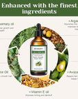 Aeshory Hair Oil - 5 IN 1 Hair Care Oil with Rosemary, Castor, Argan, Vitamin E, and Avocado for Hair Growth and Strengthening - Nourishing and Volumizing 3.38 fl oz