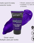 Mehron Makeup Fantasy FX Cream Makeup | Water Based | Halloween | Purple Face & Body Paint For Adults 1 fl oz (30ml) (Purple)