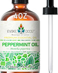 EVOKE OCCU Peppermint Oil 4 Fl Oz - for Spray Diffuser Aromatherapy Hair and Skin Care - Kitchen Garden Car - 100% Pure and Natural