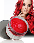Red Temporary Hair Color Wax Spray - Hair Styling Clay 4.23 oz, Easy Washout for Halloween Cosplay, Party (Red)