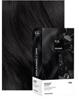 IGK Permanent Hair Dye Color Kit | 1NA Volcanic - Purest Black | 100% Gray Color Coverage + Strengthen + Shine | Ammonia Free