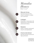 Advanced Clinicals Unscented Retinol Body Lotion & Face Moisturizer + Manuka Honey Body Cream For Women & Men | 2PC Skincare Set Helps Reduce Appearance Of Crepey Skin + Extremely Dry Skin, 2pc Set