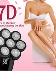 Electric Razors for Women,7D Gifts for Women,Cordless Electric Shaver with Detachable Head Wet/Dry Facial Hair Remover for Legs Painless Water Resistant (Black)