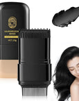 2-in-1 Hair Color Stick & Comb, Waterproof and Sweat-Proof Hair Dye Comb, Instant Convenient Root Touch Up for Gray Hair, Touch up Comb for Women & Men (Black)
