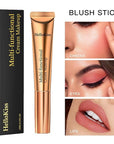 Contour Beauty Wand,Liquid Blush Wand,Face Contouring with Cushion Pink Blush