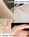 Glitter Powder Highlighter Makeup, Fairy Highlight Shimmer Body Pearl White)