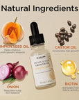 LUXLISS Pumpkin Seed Oil, 2-in-1 Formula Combining Essence and Essential Oil, Easily Absorbed, Non-greasy, Promotes Hair Growth, Deeply Moisturizes the Scalp - 3.38 fl oz