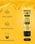 Bee Bald SMOOTH PLUS Head & Face Moisturizer with SPF 30 Sunscreen Lotion Protecting Skin From Harmful UVA/UVB Rays While Hydrating, Moisturizing and Toning, 1.7 Fl Oz (Pack of 2)