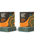 Every Man Jack Cold Plunge Mens Bar Soap - Yosemite Falls Scent with notes of Earthy Eucalyptus and Invigorating Pine - Deeply Cleans, Hydrates with Naturally Derived Ingredients - 5oz 2 Pack