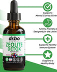 Zeolite Detox for Kids Liquid Drops - Advanced Zeolite for Kids with Vitamins B12 & D, Clinoptilolite Zeolite Detox - Zeolite Kids Gentle Body Daily Detox Cleanse, Focus & Speech Zeolite Drops 2oz