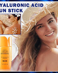 Sun Stick,Watery Sunscreen Stick for Face,Matte Long