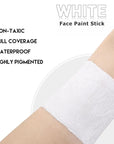 BOBISUKA White Face Paint Stick for Halloween, Sports, Cosplay – Non-Toxic Body Paint Stick for Skeleton Clown Ghost Makeup – Great for Eye Black, SFX & Costume Looks