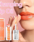 Midnight Boss Up Magic Color Changing Lip Oil Stain Cosmetic PH Actived Moisturizing Hydrating Glow Gloss Tinted Transparent Care Long Lasting Non-Sticky Fresh Texture Nourishing Pink Orange Red