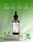 Rosemary Mint Hair Oil 60 ml| Hair Growth Oil with Biotin for Thicker, Stronger Hairs | Scalp Treatment & Rosemary Hair Growth 0il