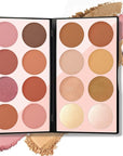 16 Colors Blush Contour Highlighter Makeup Palette with Blushes Set