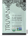 Truvani Vegan Pea Protein Powder | Mint Chocolate | 20g Organic Plant Based Protein | 1 Serving | Keto | Gluten & Dairy Free | Low Carb | No Added Sugar