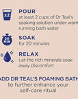 Dr Teal's Pure Epsom Salt, Shea Butter & Almond, 3 lbs (Pack of 4)