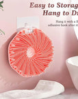 ManmiHealth Silicone Body Scrubber Shower Brush, Upgrade Super-Exfoliating Shower Scrubber with Non-Slip Hand Strap for All Skin Types, Silicone Body Buffer for Use in Shower with a Free Hook (Pink)