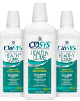 Closys Healthy Gums Mouthwash, Antiplaque and Antigingivitis for Gum Health, Non-Burning, Non-Irritating – 32 Fl Oz (Triple Pack)