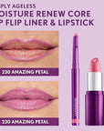 COVERGIRL Simply Ageless Lip Flip Liner, Amazing Petal, Pack of 4