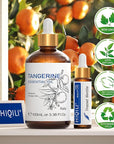 HIQILI 100ML Tangerine Essential Oil, Skin Care, Hair Care, Air Purification, Can be Added to Body Lotion, Shampoos, Diffusers Use - 3.38 Fl Oz
