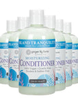 Ginger Lily Farms Botanicals Moisturizing Conditioner for Dry Hair, Island Tranquility, 100% Vegan & Cruelty-Free, Green Tea Lemongrass Scent, 12 Fl Oz (Pack of 6)