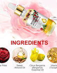 Vitamin E Oil, Rose Oil, Vitamin E Oil for Face, Organic Vitamin E Oil, Rose & Vitamin E Moisturizer Oil for Face and Skin Care 2 Fl Oz