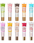 Ruby Kisses Broadway Vita-Lip Clear Lip Gloss (10 Pack), Hydrating & Soothing Formula with Vitamin, High-Shine Non-Sticky Lip Balm with Mint, Rosehip, Coconut, Mango, Argan, Honey, Shea, Cherry, Peach
