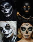 BOBISUKA Black Face Body Paint Stick, Sweatproof Eye Black Stick for Baseball Football Softball Sports – Waterproof Face Painting for Skull Joker Vampire Halloween SFX Makeup Cosplay