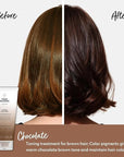 Four Reasons Color Mask - Chocolate - (27 Colors) Toning Treatment, Color Depositing Conditioner, Tone & Enhance Color-Treated Hair - Semi Permanent Hair Dye, Vegan and Cruelty-Free, 6.76 fl oz