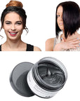 Black Hair Color Wax, Instant Hairstyle Cream 4.23 oz, Temporary Natural Hair Wax for Party, Cosplay, Halloween, Daily use, Date, Clubbing (Black)