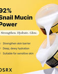 COSRX Snail Mucin 92% Face Moisturizer, 3.52 Oz, Lightweight Moisturing Cream for Soft, Glowy Skin, Korean Skin Care, Korean Moisturizer Face Cream