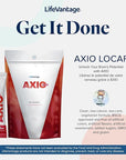 AXIO Regular Energy Drink Powder, Red Raspberry, 30 Packets, Instant Energy Powder, Energy Supplement in a Drink Mix, w/B Vitamins, DMAE, L-Theanine, Quercetin, Green Tea & Pine Bark Extract