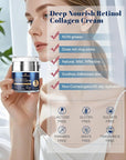 Retinol Cream for Face, Face Moisturizer, Neck Creams for Tightening and Firming with Collagen & Hyaluronic Acid, Daily Anti-Aging Face Cream for Women, Smooth Wrinkles & Fine Lines, 1.7 Fl Oz