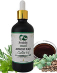 Seddy Organic Jamaican Black Castor Oil - with Rosemary & Peppermint in Glass Bottle - Cold Pressed | Hexane-Free | Promotes Hair Growth | Strengthens Hair | Hair Treatment Oil - 3.4 Fl. Oz