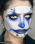 Mehron Makeup Fantasy FX Cream Makeup | Water Based | Halloween | Blue Face & Body Paint For Adults 1 fl oz (30ml) (Blue)