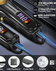 CIICII Mens Hair Clippers and Trimmers Set, Professional Cordless Barber Clippers for Hair Cutting Kit (Rechargeable USB Adjustable Beard & Hair Trimmer Haircut Kit) Clippers for Men DIY Home Salon