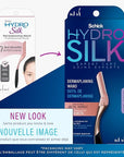 Schick Hydro Silk Dermaplaning Wand, Dermaplaning Tool for Face | Dermaplane Razor for Women Face, Eyebrow Razor, Peach Fuzz Remover, Includes 1 Weighted Metal Handle with 6 Refill Blades